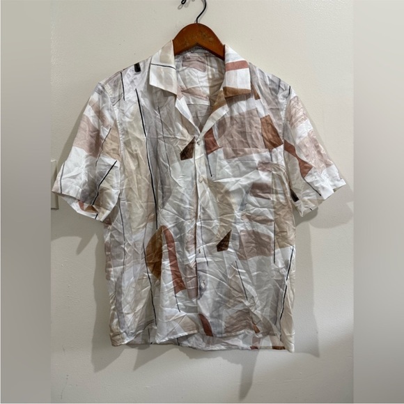 Commas Elegant Women's Patterned Button Down Shirt - Picture 1 of 5
